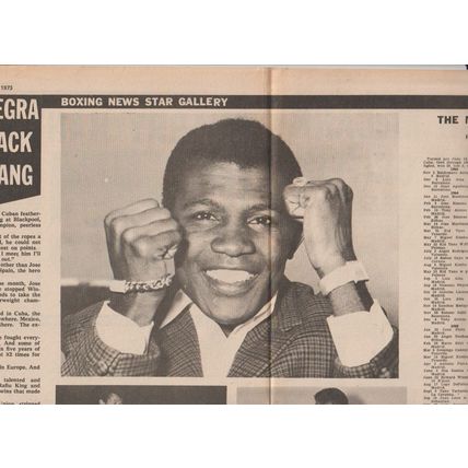 BOXING NEWS 16 Feb 1973, Johnny Clark v Paddy Maguire, Jose Legra, Phil Matthews