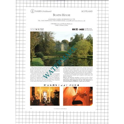 Culzean Castle Maybole Ayrshire / Boath House Auldearn Advert - c.2001 Cutting