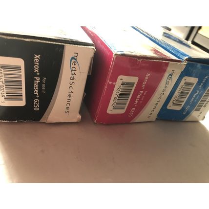 NEW Xerox Phaser 6250 MEDIA SCIENCES COLOR TONER CARTRIDGE,MS625C,Cg