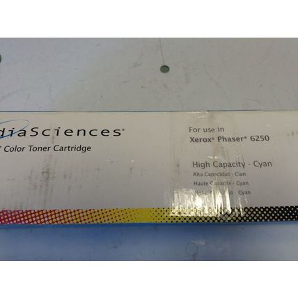 NEW Xerox Phaser 6250 MEDIA SCIENCES COLOR TONER CARTRIDGE,MS625C,Cg