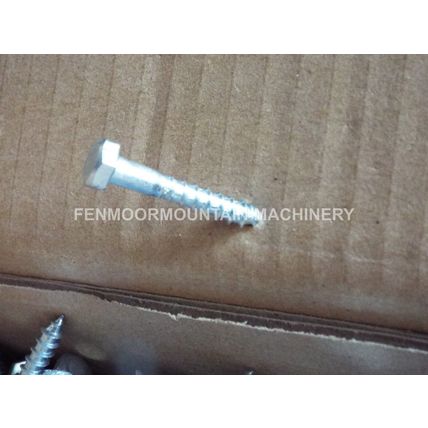 150 pcs M5 x 30mm COACH SCREWS HEX HEAD WOOD SCREWS BRIGHT ZINC PLATED