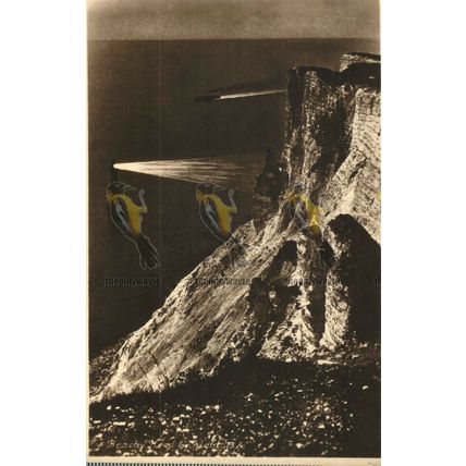 Beachy Head by Night, Sussex, South Downs Series 13A Postcard