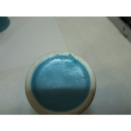 3 Vintage Fiesta FIESTAWARE Juice Cup Glass Turquoise Blue HLC 1930's 3 3/4"
