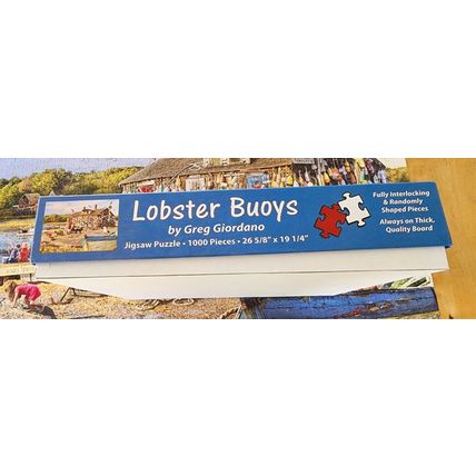 Vermont Christmas Co. 1000 Piece Jigsaw Puzzle Lobster Buoys by Greg Giordano