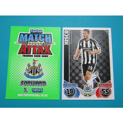 234. Xisco - Newcastle Utd - Match Attax 2010/11 Football Card EF1