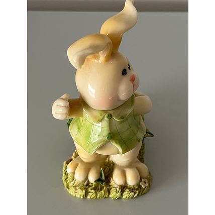 EASTER BUNNIES CERAMIC FIGURINE