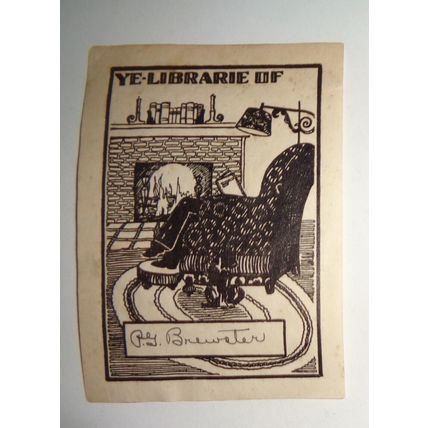 P. G. Brewster Ex Libris Bookplate