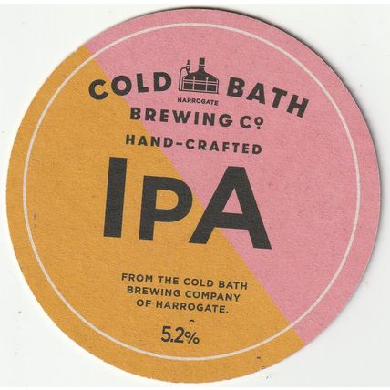 BEER MAT - COLD BATH BREWING - IPA/PILSNER - (Cat No 008) - (2022)