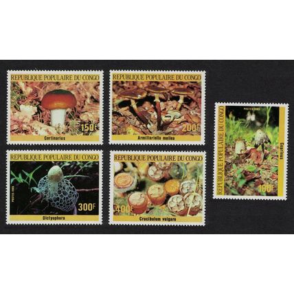 Congo Fungi 5v 1985 MNH SG#1007-1011 MI#1016-1020