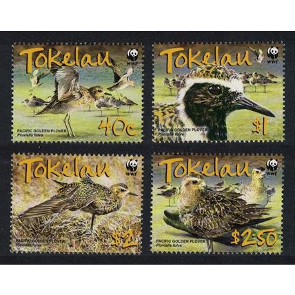 Tokelau WWF Birds Pacific Golden Plover 4v 2007 MNH SG#382-385 MI#368-371