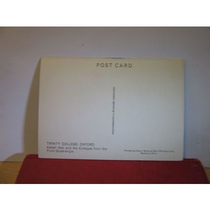 KETTELL HALL, TRINITY COLLEGE, OXFORD unused postcard =