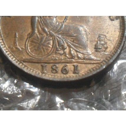 1861 Victoria farthing.