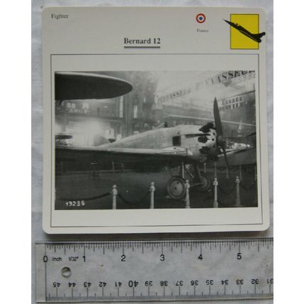 Bernard 12 - France - Fighter - Collectors Club Card