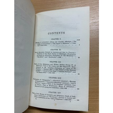 c1920 THE LIFE OF SIR WALTER SCOTT JG LOCKHART VOLUMES 1 & 2 ANTIQUE BOOKS (P5)