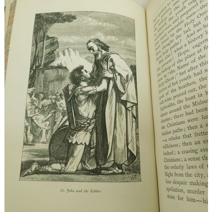 Antique Victorian Leather Book Pupils Of St John Charlotte Yonge c1868 Religion