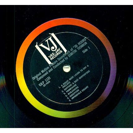 36 HOURS original 1965 Dimitri Tiomkin soundtrack record album