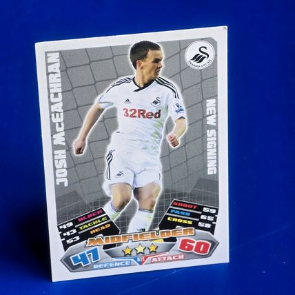 MATCH ATTAX EXTRA 11/12 Josh McEachran SWANSEA CITY New Signing Card No.N21 RC