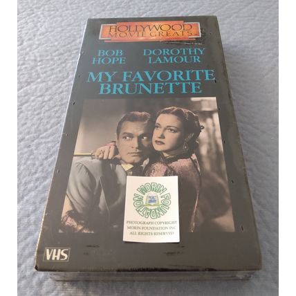 NEW SEALED MY FAVORITE BRUNETTE VHS VIDEOTAPE STARS BOB HOPE & DOROTHY LAMOUR