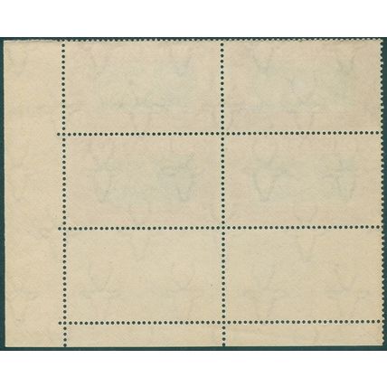 South Africa 1938 1d. blue & carmine Voortrekker SG80 MNH block x4
