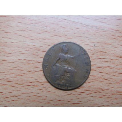 GB 1922 George V 1/2d Half Penny Coin