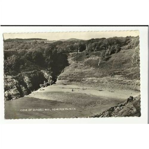 Wigtownshire PORTPATRICK Cove Of Sandwell Bay Postcard by Valentine (B2671)