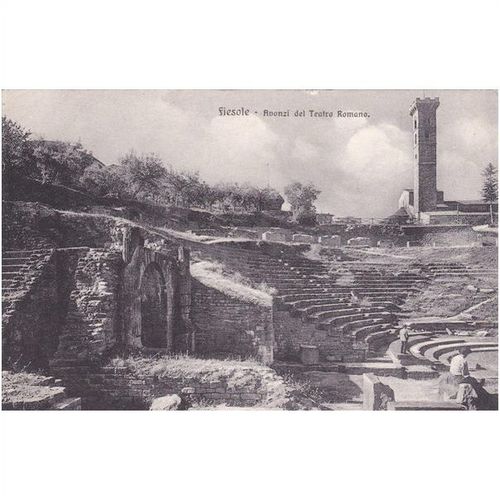 Avonzi Del Teatra Romano Fiesole Italy Postcard (F4703)