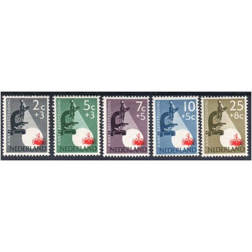 Netherlands Sg816 - Sg820 Anti Cancer fund set mounted mint (U103)