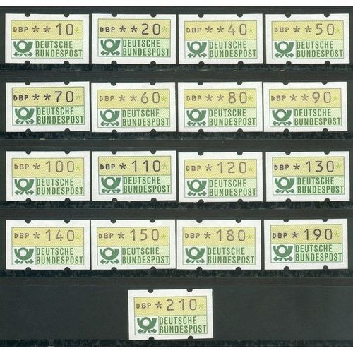 Germany stamps 1980's - Frama ATM Labels MNH collection