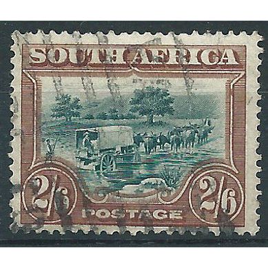 South Africa 1927 SG37 2/6d Green & Brown "South Africa" Good/Fine Used....
