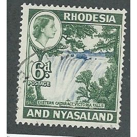 RHO 1959 6d 'VICTORIA FALLS' FINE USED (EBID45-637)