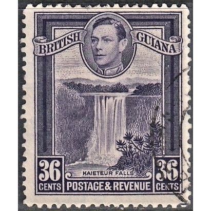 BRITISH GUIANA, 1938-52 36c George VI, SG 313 (Scott 235a), used