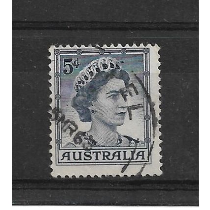 Australia.SG314 5d Queen Elizabeth II (Deep Blue).Fine Used.Jan22k