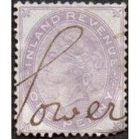 1881 Queen Victoria. 1d Pale Lilac. Inland Revenue. Fiscal Used