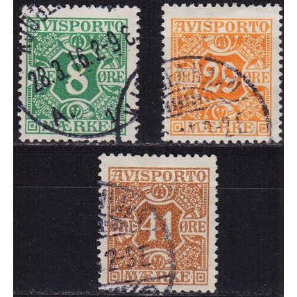 DÄNEMARK DANMARK [Verrechnung] MiNr 0011-13 ( O/used )