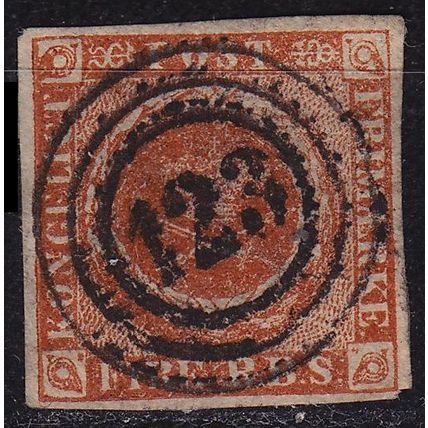 DÄNEMARK DANMARK [1854] MiNr 0004 ( O/used ) [01] Typ I
