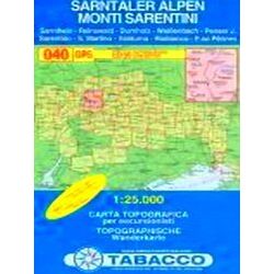 Tabacco Editrice Wandelkaart Dolomiten Blad 040 - Sarntaler Alpen / Monti Sarent