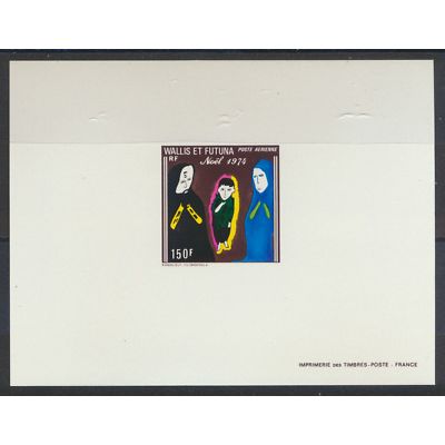 Wallis and Futuna Islands Stamp Scott #C55, Mint Never Hinged, Imperf Proof Card