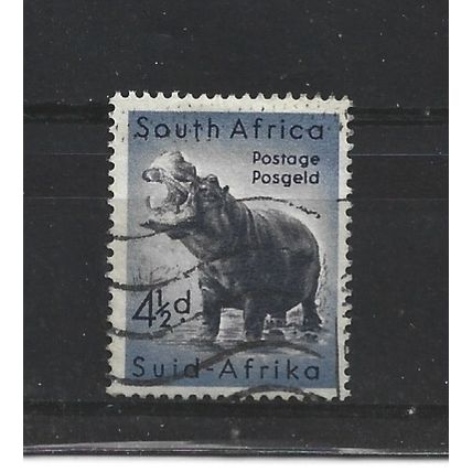 SouthAfrica.SG157 4 1/2d Hippopotamus.Fine Used.Aug25c