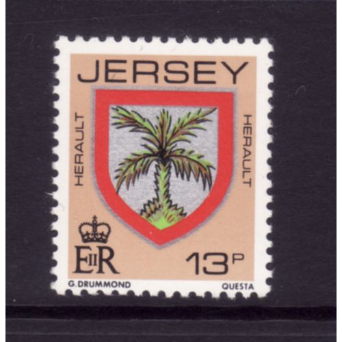 JERSEY 1981 SG 262 13p HERAULT ARMS U/M MINT #