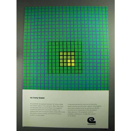 1968 Celanese Company Ad - No Ivory Tower