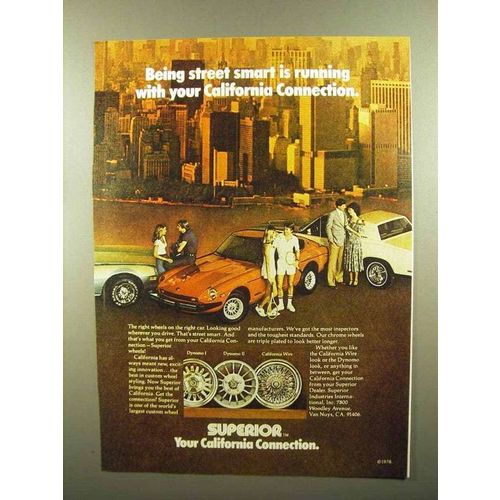 1978 Superior Chrome Wheels Ad - Dynomo I, II
