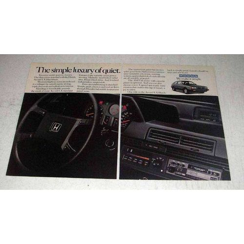 1983 Honda LX Hatchback Ad - Simple Luxury of Quiet