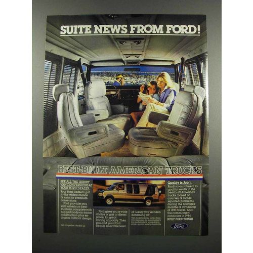 1983 Ford Van Ad - Suite News From Ford!