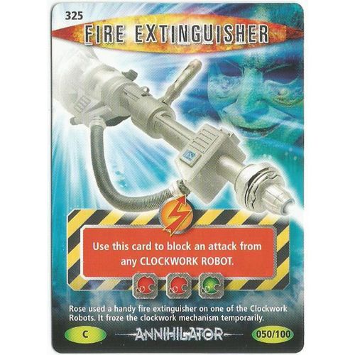 Dr Doctor Who Battles In Time Annihilator #325 Fire Extinguisher
