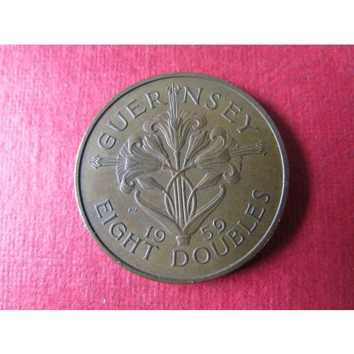 1959 GUERNSEY EIGHT DOUBLES FREE POST. AI