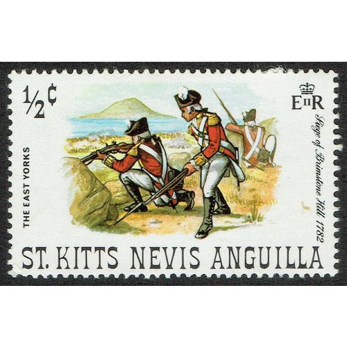 St. Kitts Nevis 1971 Siege of Brimstone Hill ½c Multicoloured SG244 MM