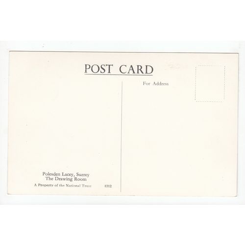 The Drawing Room Polesden Lacey House Surrey Postcard