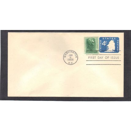FDC U549 4c Old Ironside 1c Jackson (No Cachet-U/A) CV39818