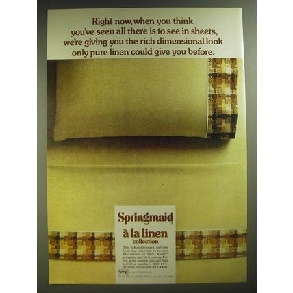 1974 Springmaid Rumbleweave Linens Advertisement - you think you've seen all