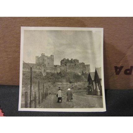 BAMBURGH CASTLE, NORTHUMBERLAND 6th July, 1952 Photograph 3 X 3 inches #